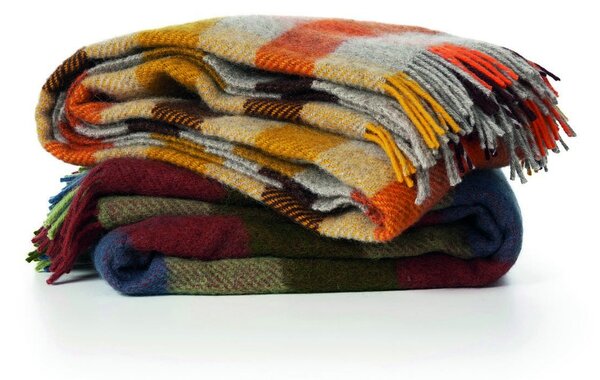 Klippan Vlněný pléd Gotland multi green 130x200