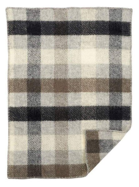 Klippan Vlněný dětský pléd Gotland baby grey 65x90