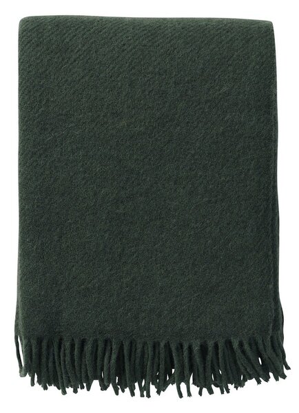 Klippan Vlněný pléd Gotland bottle green 130x200