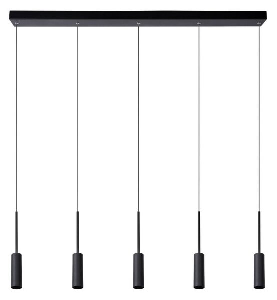 LUCIDE 24401/35/30 TUBULE Závěsné svítidlo LED 5x7W černá