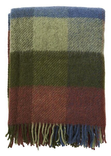 Klippan Vlněný pléd Gotland multi green 130x200
