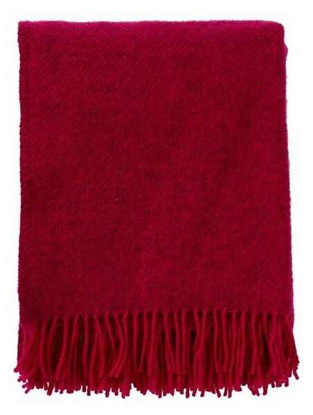 Klippan Vlněný pléd Gotland cerise red 130x200