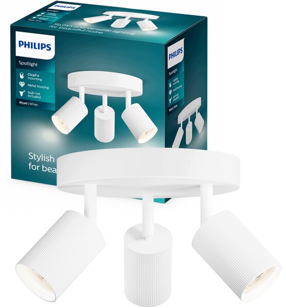 Spot kulatý Philips bílý