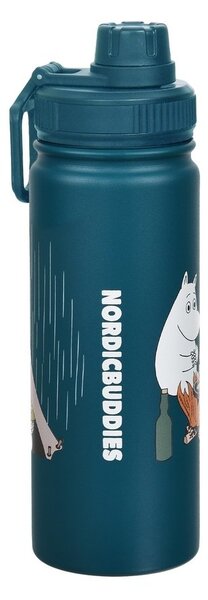 NordicBuddies Termo láhev NB Moomin Adventure modrozelená 0,55L