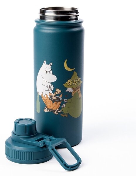 NordicBuddies Termo láhev NB Moomin Adventure modrozelená 0,55L