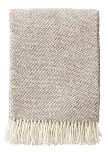 Klippan Vlněný pléd Classic Wool brown beige 130x200