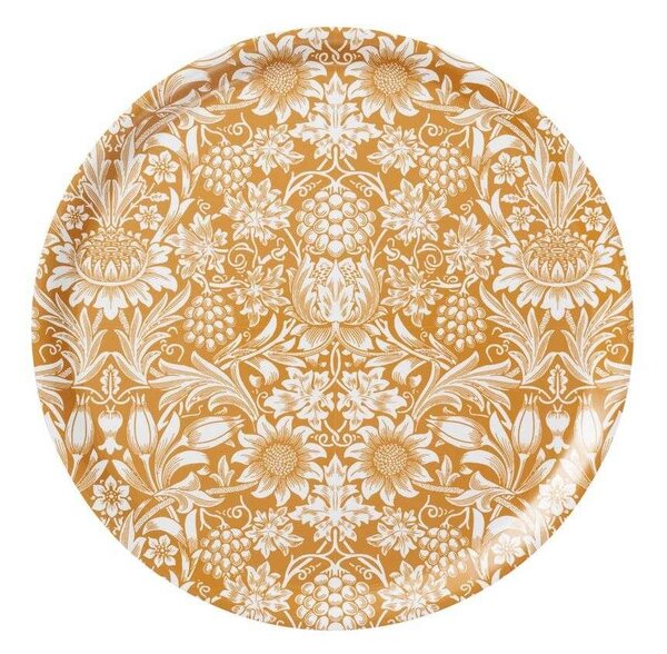 Klippan Kulatý servírovací tác Sunflower golden d38