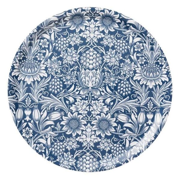 Klippan Kulatý servírovací tác Sunflower denim d38