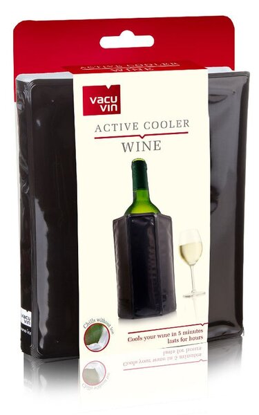 Aktivní chladič na láhve vína Vacu Vin black