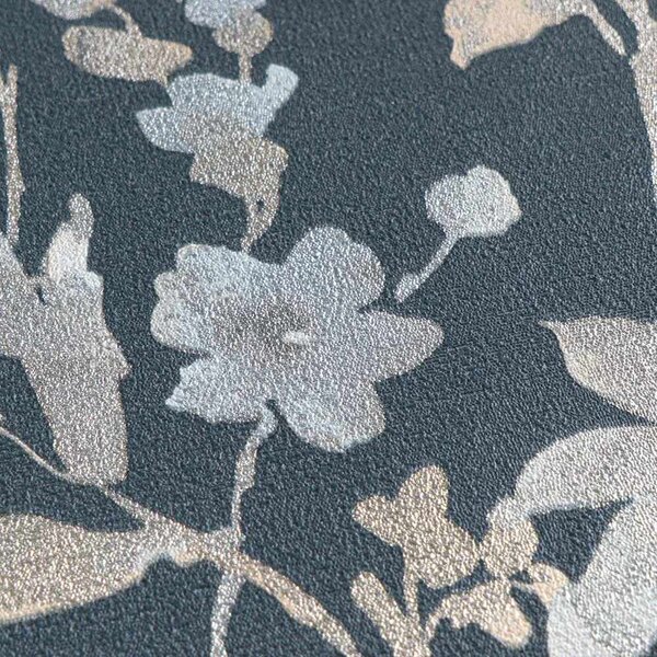 A.S. Création | Vliesová tapeta na zeď COSMO Living 79061-5 | 0,53 x 10,05 m | vining ivy, metalická, krémová, béžová