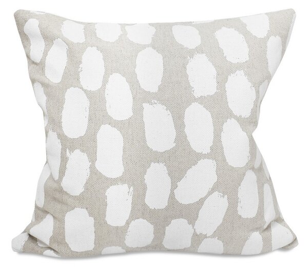 Fine Little Day Povlak na polštář DOTS LINEN white 50x50