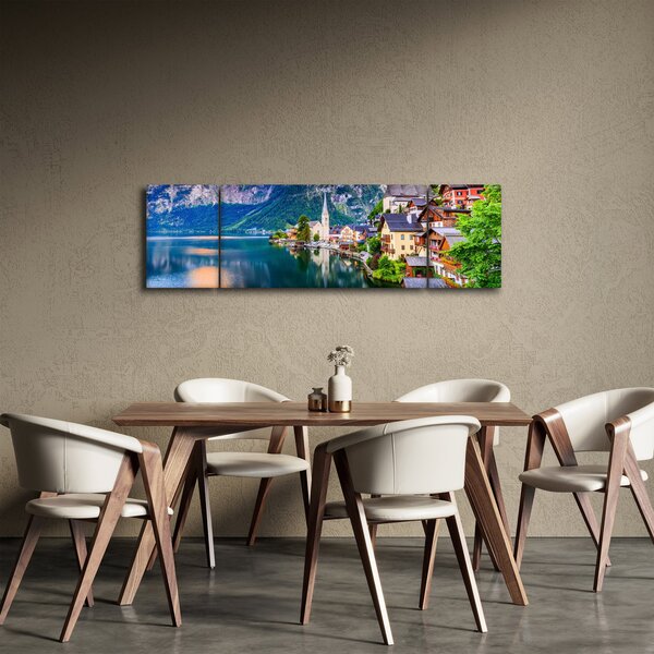Obraz - Alpská vesnice (170x50 cm)