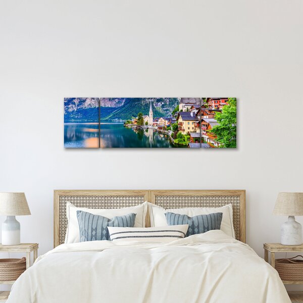 Obraz - Alpská vesnice (170x50 cm)