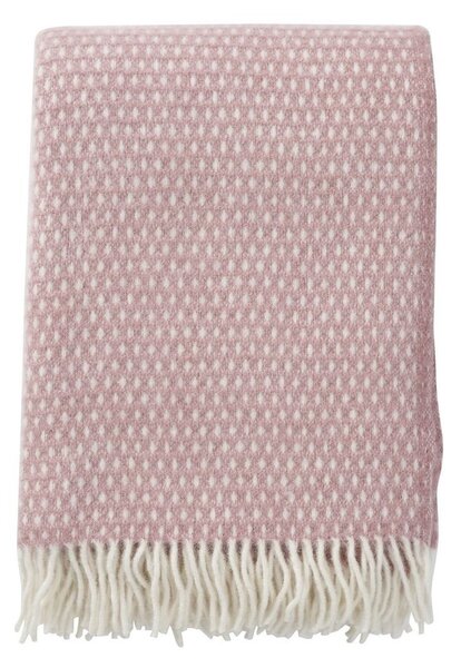 Klippan Vlněný pléd Knut pink 130x200
