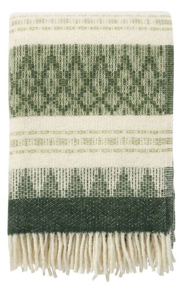 Klippan Vlněný pléd Freja wood green 130x200