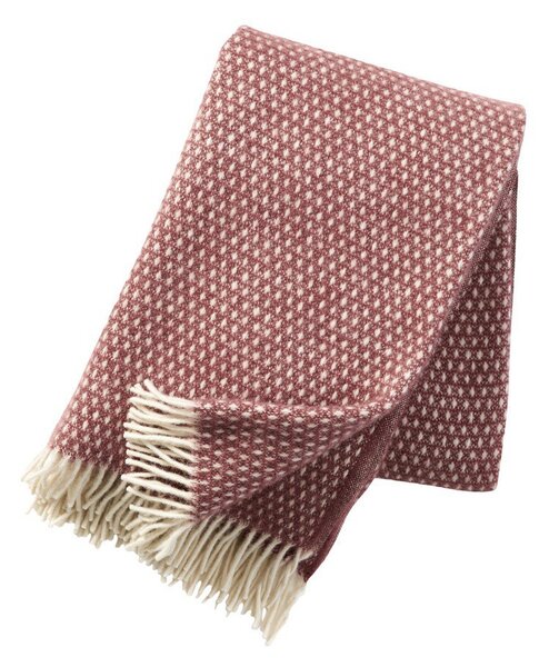 Klippan Vlněný pléd Knut rose brown 130x200