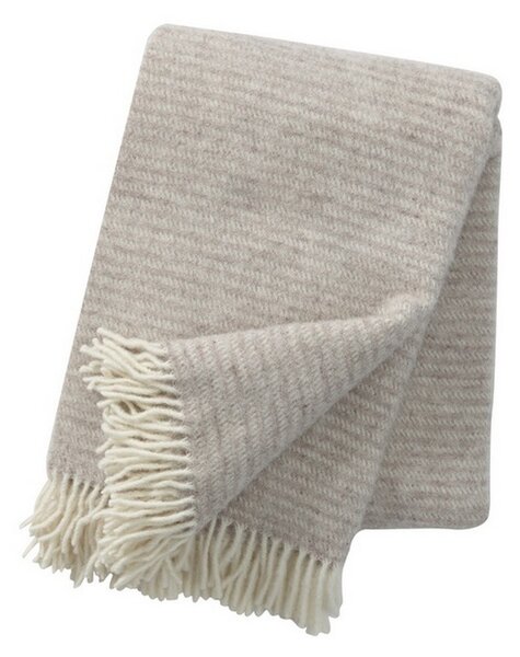 Klippan Vlněný pléd Ralph natural beige 130x200