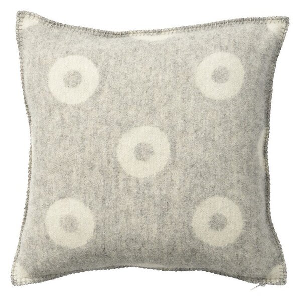Klippan Vlněný povlak na polštář Rings grey 45x45