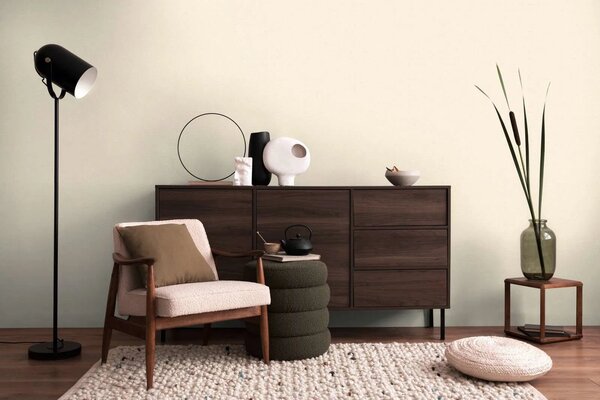 A.S. Création | Vliesová tapeta na zeď COSMO Living 79065-1 | 0,53 x 10,05 m | bílá, metalická