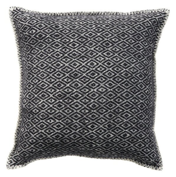 Klippan Vlněný povlak na polštář Stella black 45x45