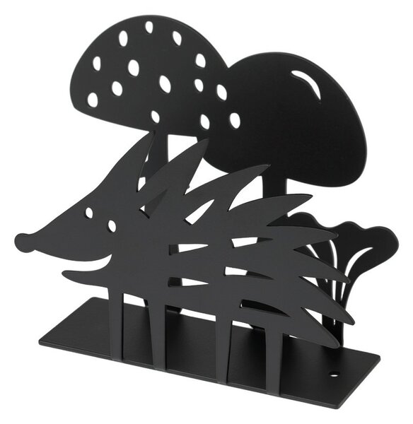 Bengt & Lotta Držák na ubrousky Hedgehog black 12x13x4