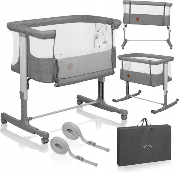 Lionelo Postýlka Aurora 3v1 Grey