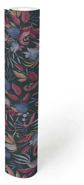 A.S. Création | Vliesová tapeta na zeď COSMO Living 79062-3 | 0,53 x 10,05 m | vining ivy, vínová, modrá, růžová, oranžová