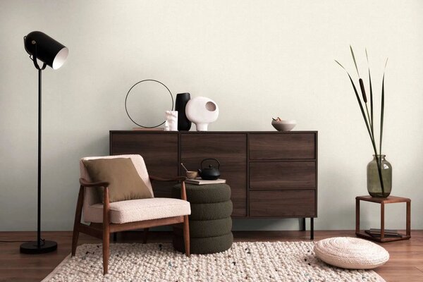 A.S. Création | Vliesová tapeta na zeď COSMO Living 79065-2 | 0,53 x 10,05 m | krémová, bílá, metalická