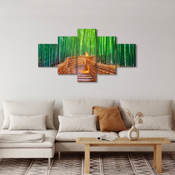 Obraz - Japonský bambusový les (125x70 cm)