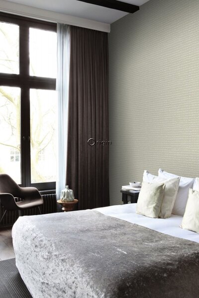 Šedobéžová vliesová tapeta, imitace krokodýlí kůže 347777, Luxury Skins, Origin