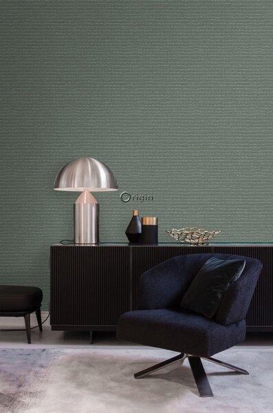 Šedozelená vliesová tapeta, imitace krokodýlí kůže 347778, Luxury Skins, Origin