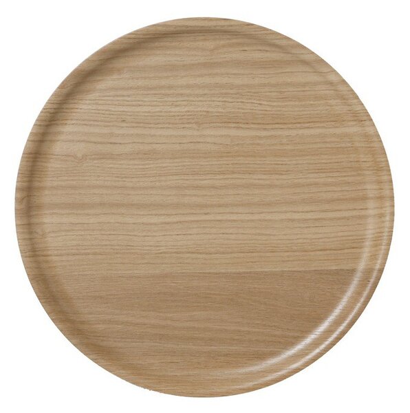Klippan Dřevěný kulatý tác B&L Wood oak dub d35