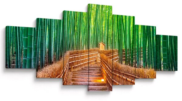 Obraz - Japonský bambusový les (210x100 cm)