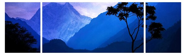 Obraz - Noční nebe v Nepálu (170x50 cm)