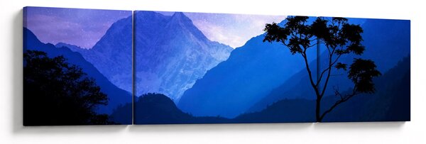 Obraz - Noční nebe v Nepálu (170x50 cm)