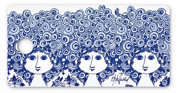 Bjorn Wiinblad Prkénko na krájení Rosamunde blue 40x20