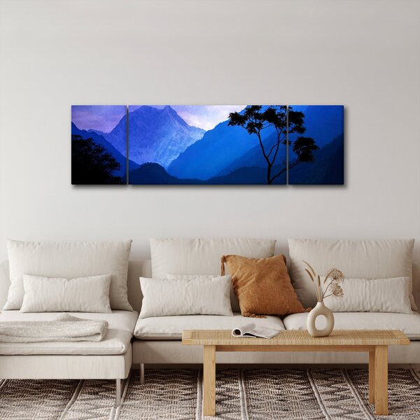 Obraz - Noční nebe v Nepálu (170x50 cm)
