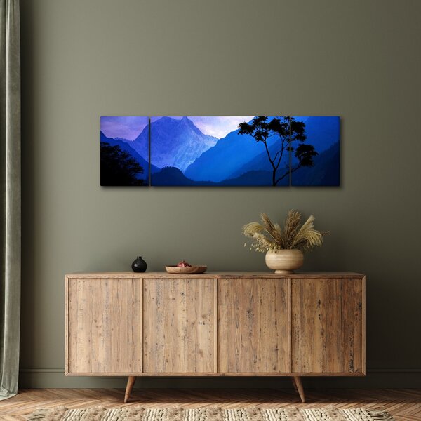 Obraz - Noční nebe v Nepálu (170x50 cm)