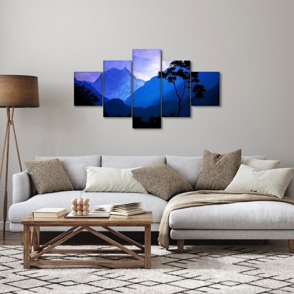 Obraz - Noční nebe v Nepálu (125x70 cm)