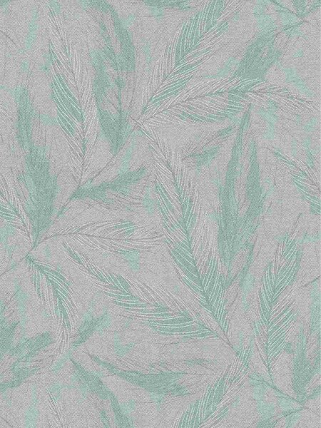 A.S. Création | Vliesová tapeta na zeď Hygge 3 79096-5 | 0,53 x 10,05 m | zelená, metalická, krémová