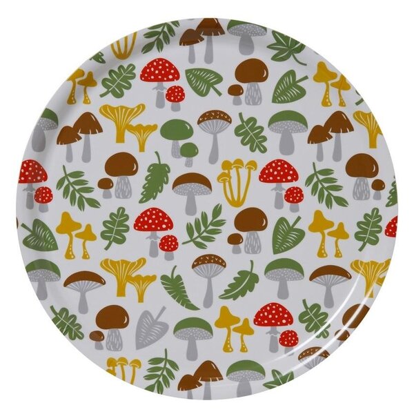 Klippan Kulatý servírovací tác Mushroom multi d31