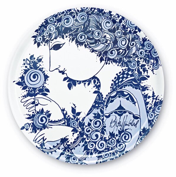 Bjorn Wiinblad Servírovací tác Rosamunde blue d46
