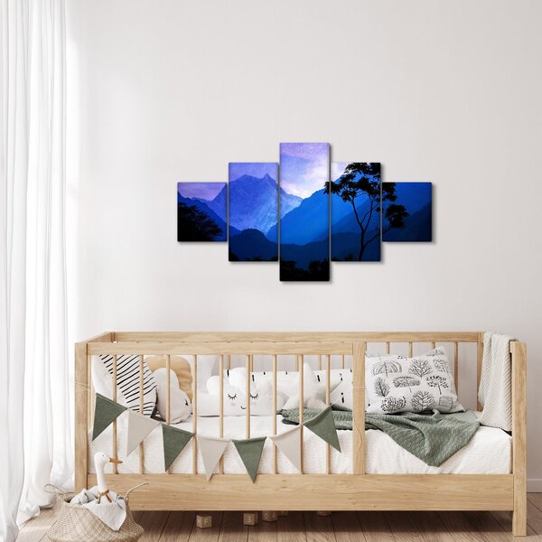 Obraz - Noční nebe v Nepálu (125x70 cm)