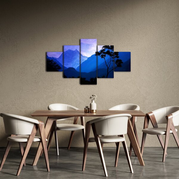 Obraz - Noční nebe v Nepálu (125x70 cm)