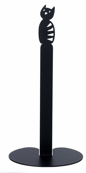 Bengt & Lotta Držák na papírové utěrky Cat black d15x29,5
