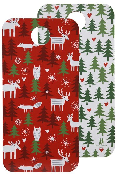 Klippan Prkénko na krájení Christmas forest 40x20