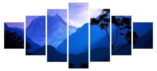 Obraz - Noční nebe v Nepálu (210x100 cm)
