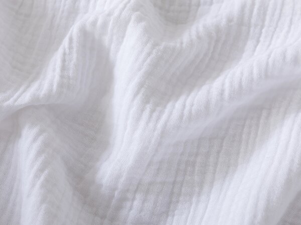 XPOSE® Dětská mušelínová deka SENA Premium - bílá 120x120 cm