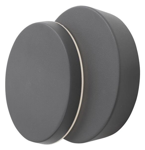 NV 810067 Venkovní nástěnné svítidlo GRAVITY tmavě šedý hliník akrylový difuzor LED 12W 3000K 220-240V rotační IP54 - NOVA LUCE