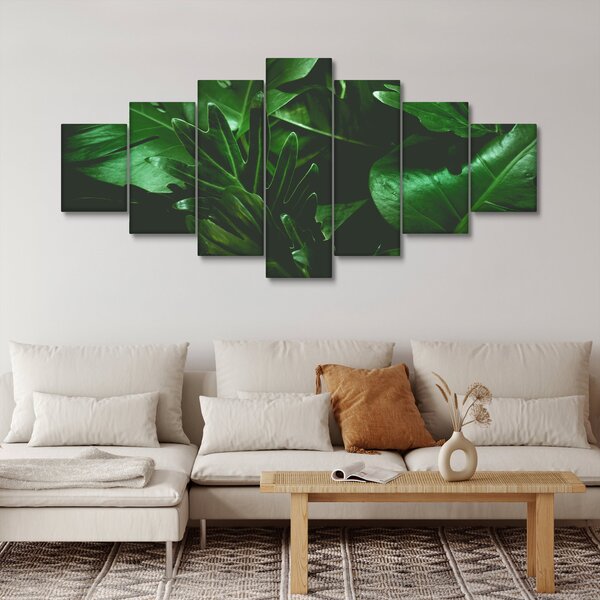Obraz - Palmové listy (210x100 cm)